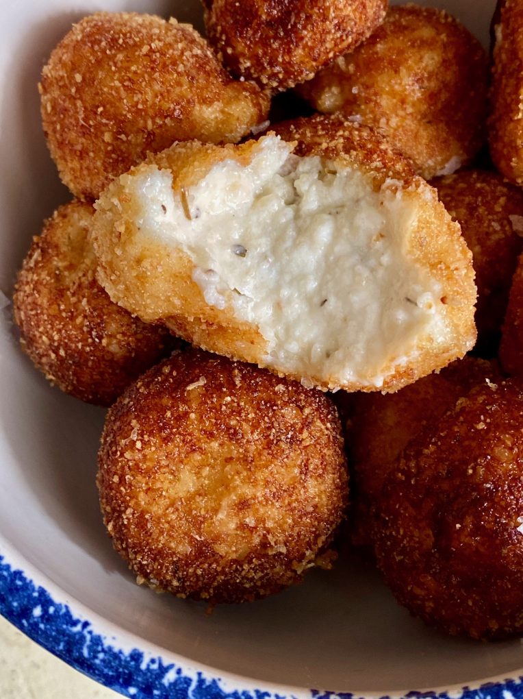 Easy Deep-Fried Greek Yogurt Bites with Grana Padano