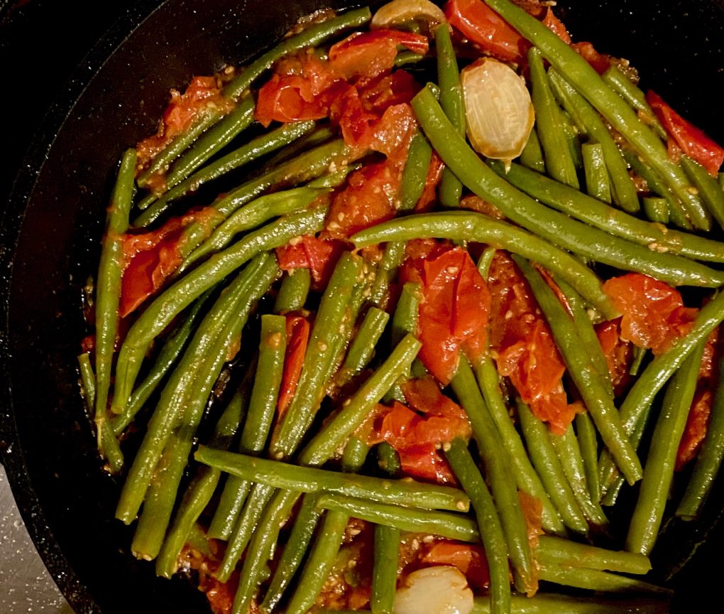 Italian green beans Puglia style