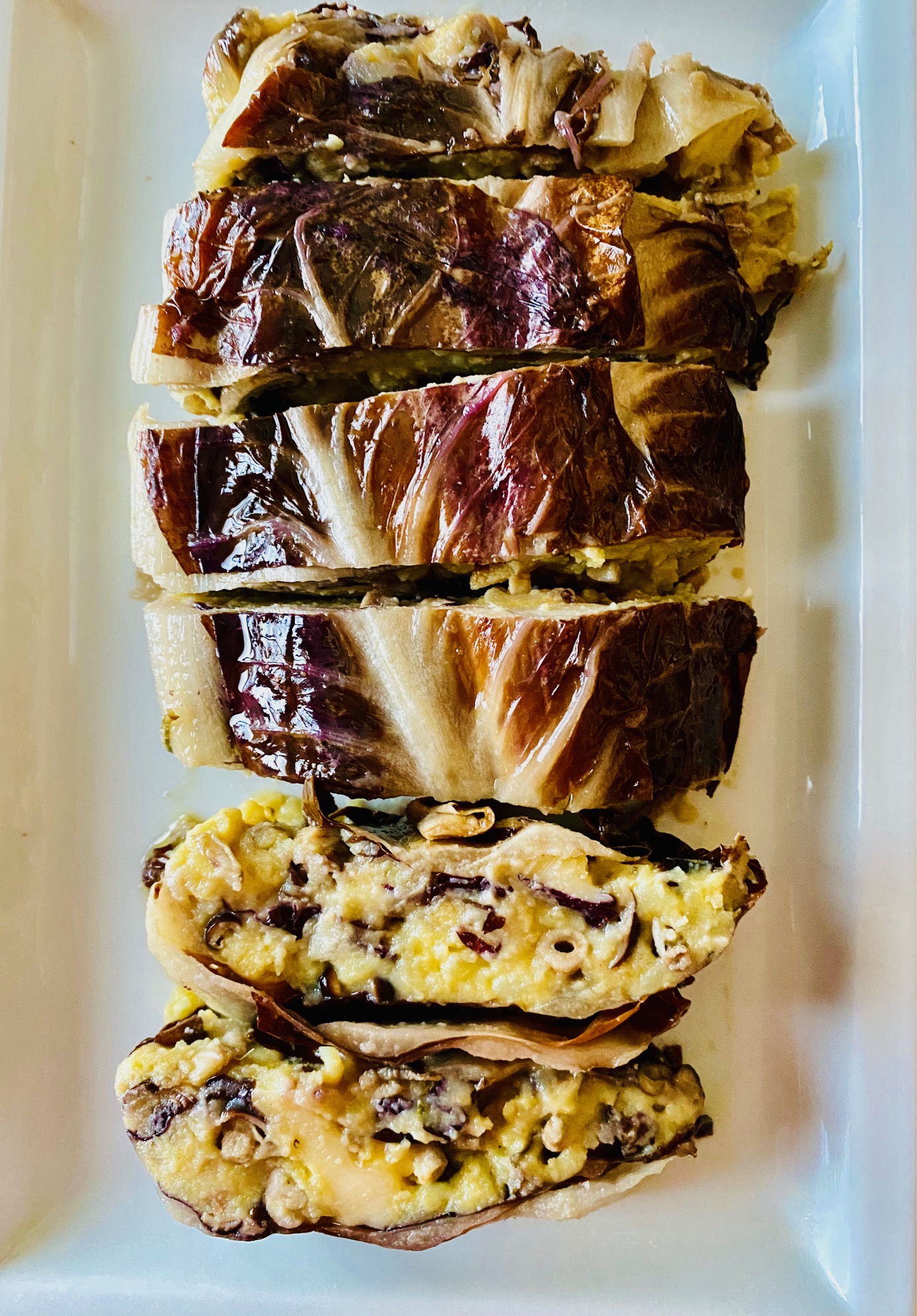 Potato and Mushroom Radicchio Bake