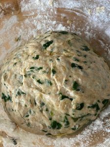 spinach flatbread dough