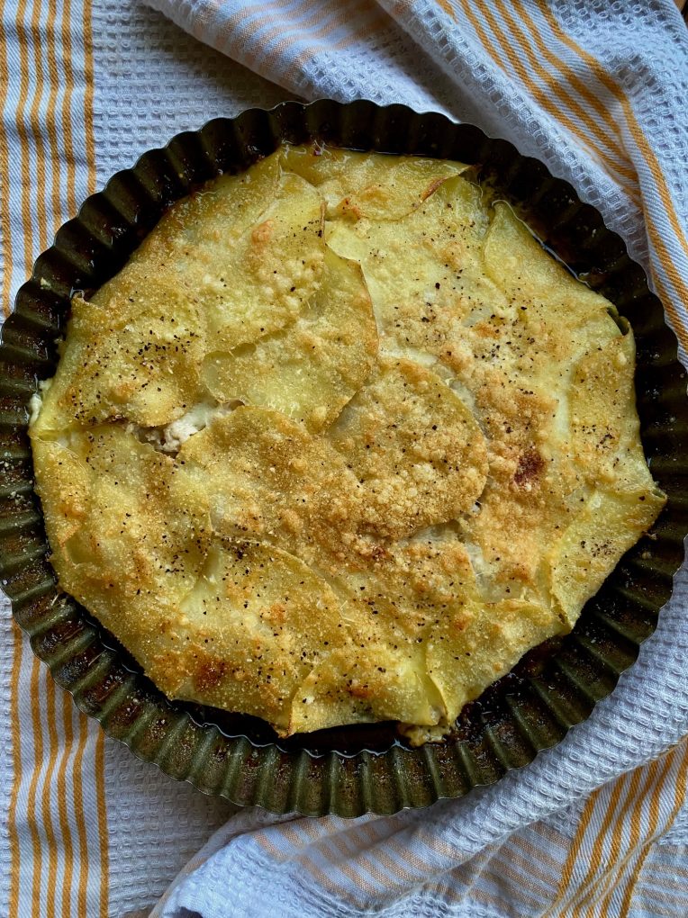 potato and minced pork pie
