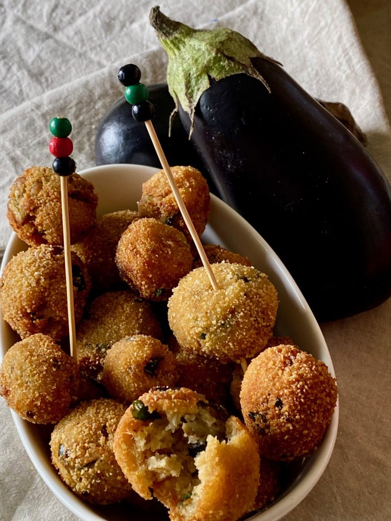 aubergine meatballs